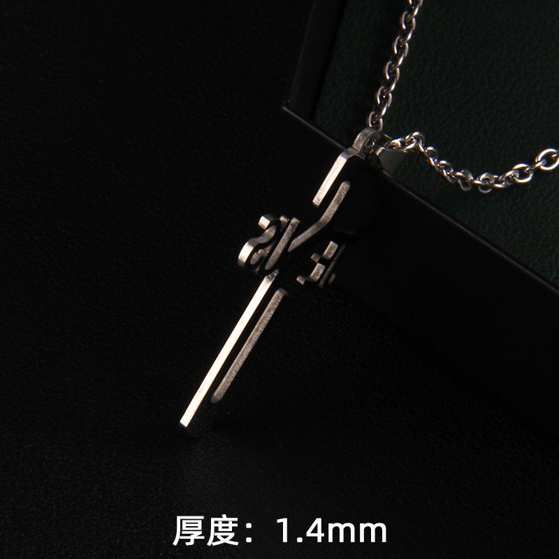 Wholesale Cross Stainless Steel Necklace